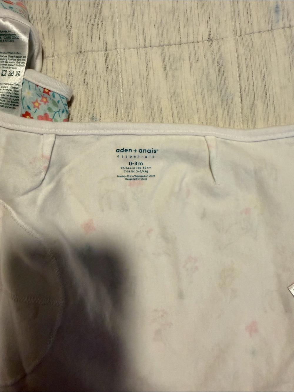 aden + anais 0-3M Cotton Swaddle Wraps Floral Woodland Lot of 6 - Picture 4 of 4